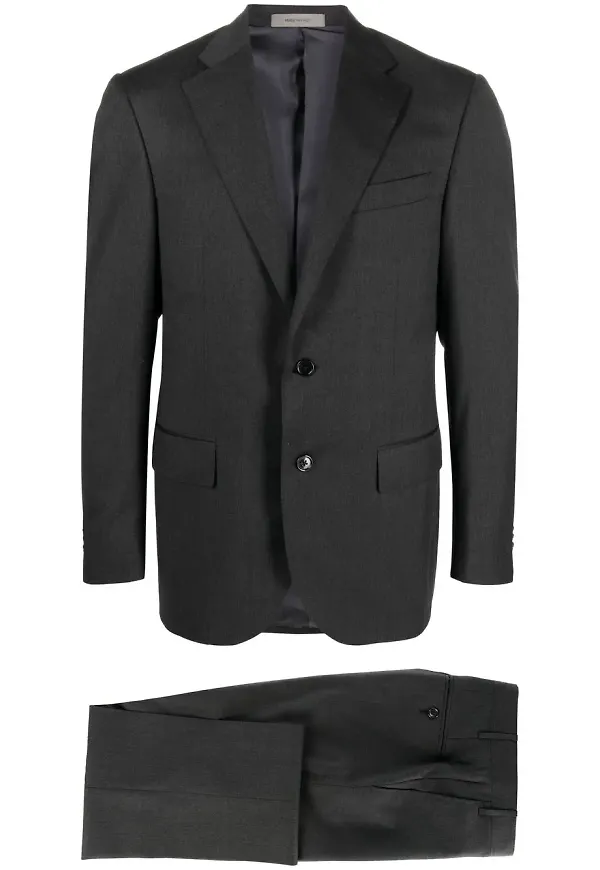 Corneliani enkelknäppt kostym - Grå