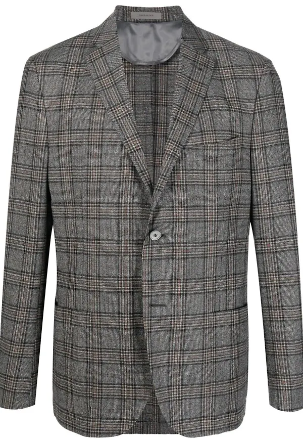 Corneliani rutig blazer - Grå