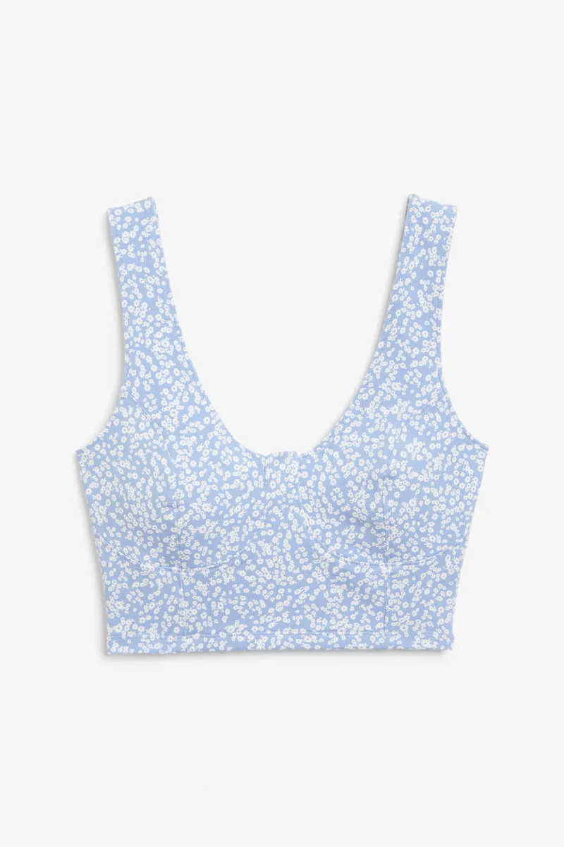 Corset top - Blue