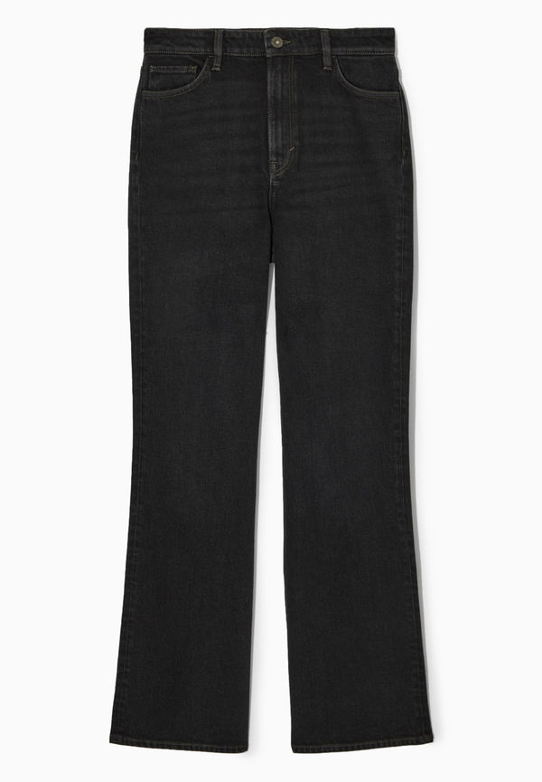 Cos Hellånga Bootcut-jeans Svart, Straight i storlek W 29