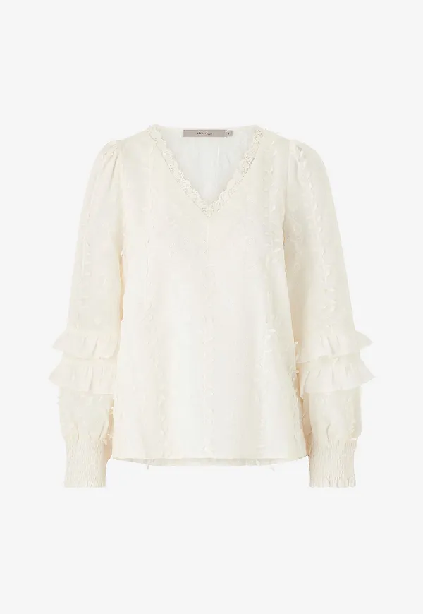 Costamani - Blus Camilla Blouse - Vit