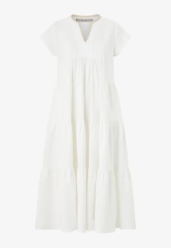 Costamani - Klänning Beckie Long Dress - Vit