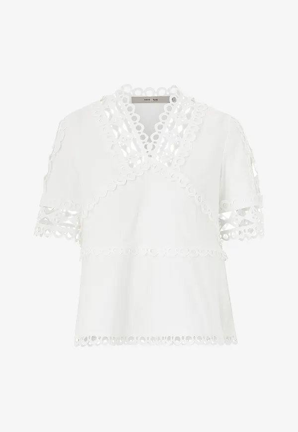 Costamani - Blus Elton Blouse - Vit