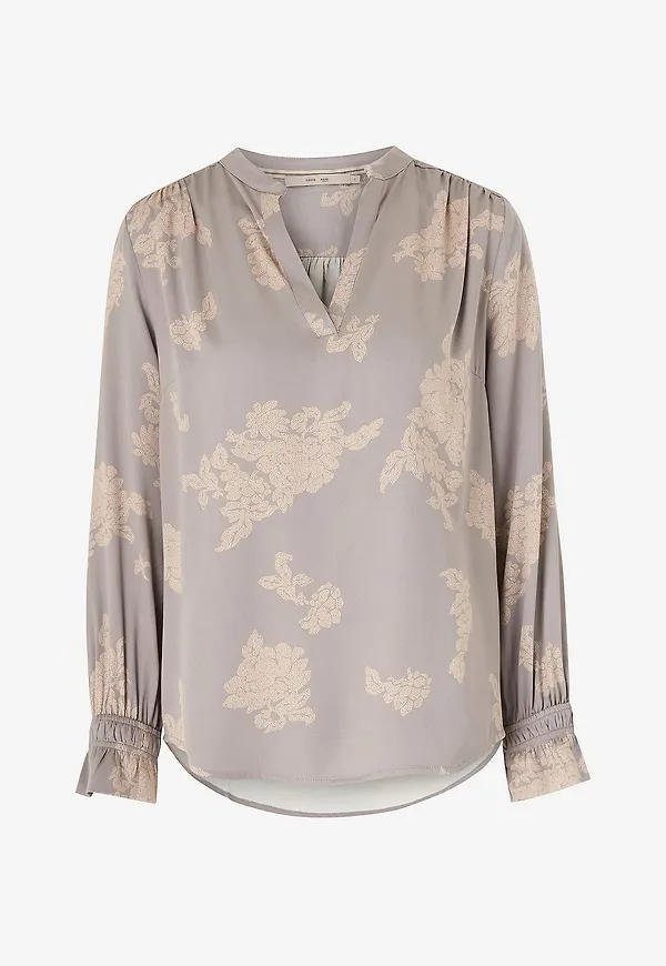 Costamani - Blus Flower Shirt - Grå