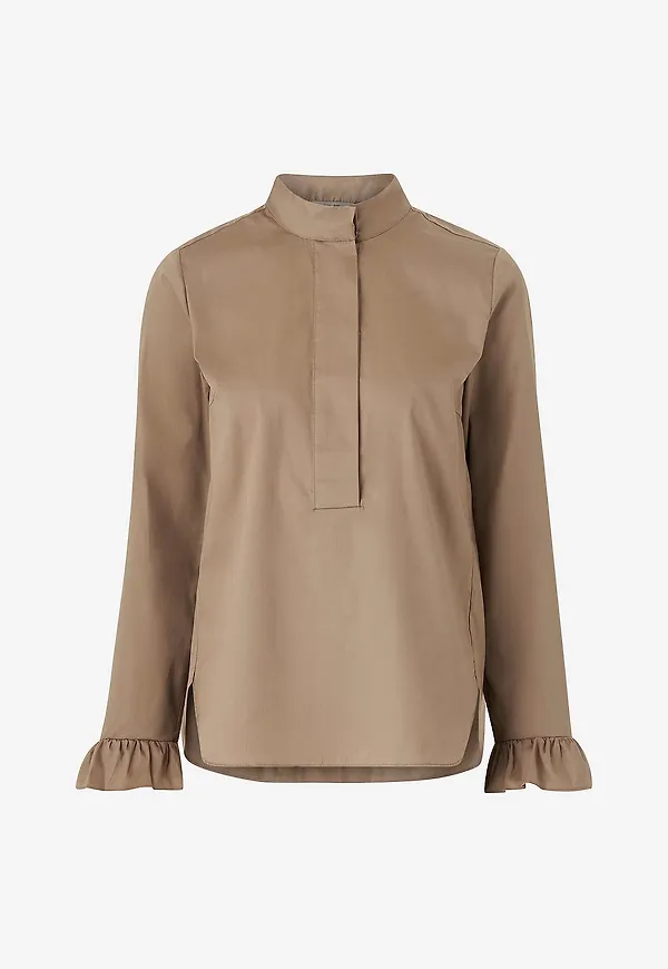 Costamani - Blus Ricki Shirt - Brun