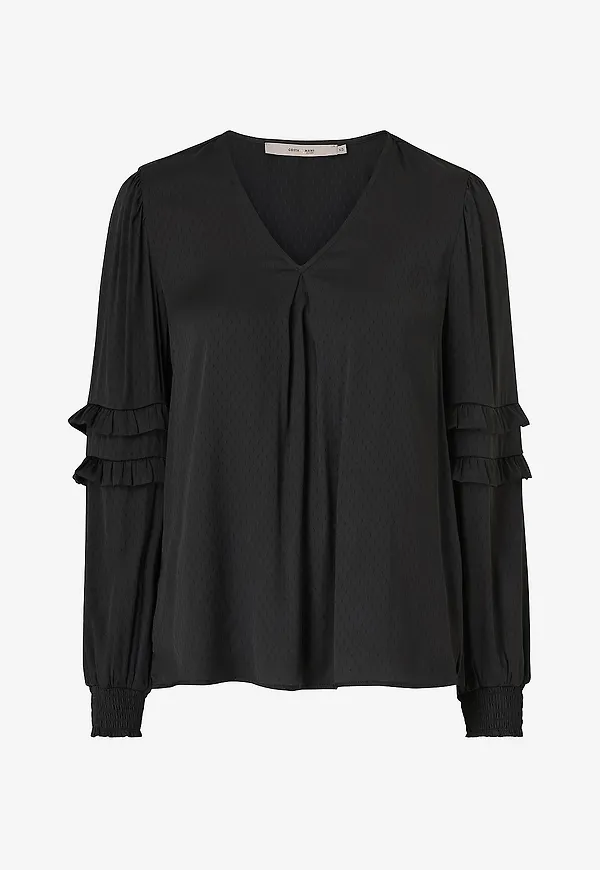 Costamani - Blus Wave Blouse - Svart