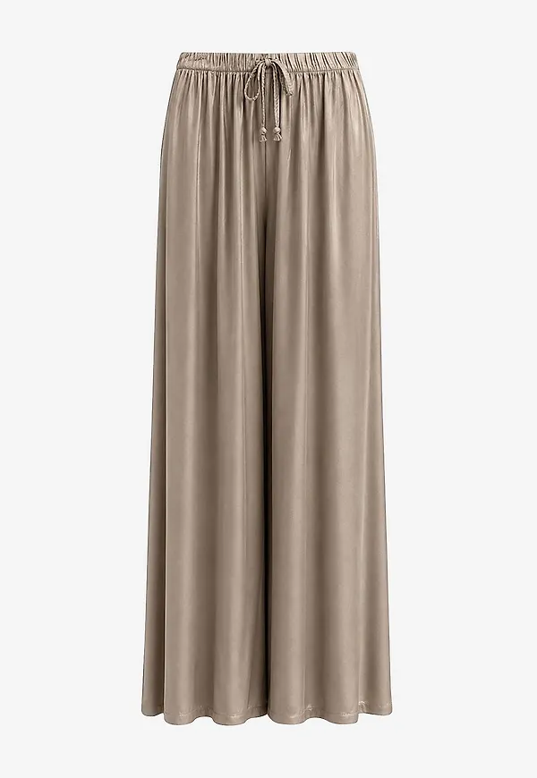 Costamani - Byxor Blush Wide Pants - Brun