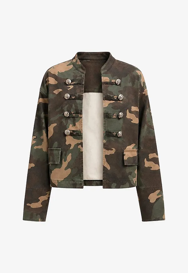 Costamani - Jacka Camou Jacket - Grön