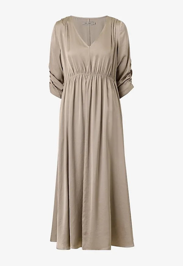 Costamani - Midiklänning Clip Long Dress - Brun