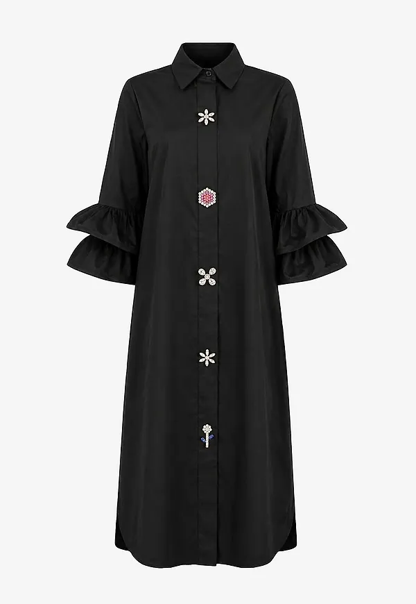 Costamani - Skjorta Amina Long Shirt - Svart