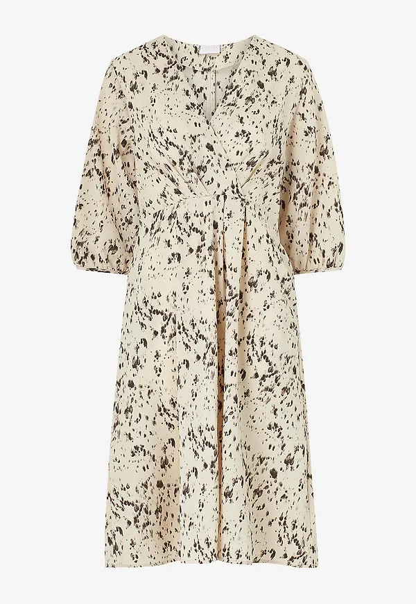 Coster Copenhagen - Klänning Sprinkle Print - Beige