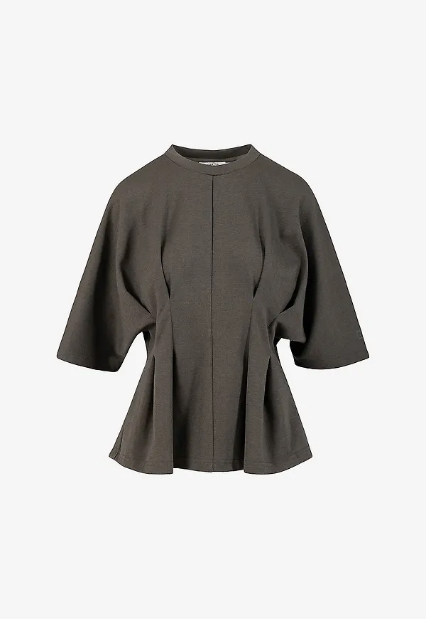 Coster Copenhagen - Blus Jersey blouse - Grön