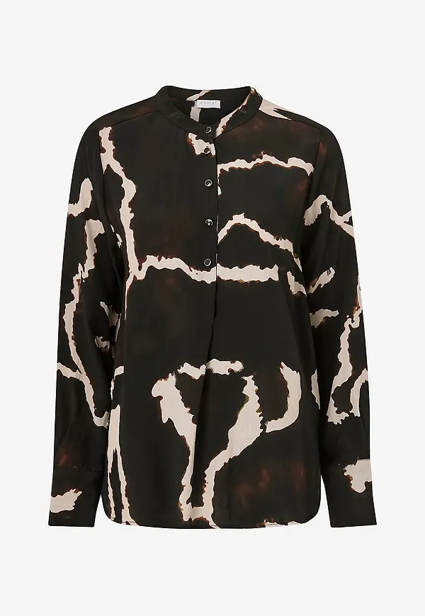 Coster Copenhagen - Blus Night Clouds Print - Svart