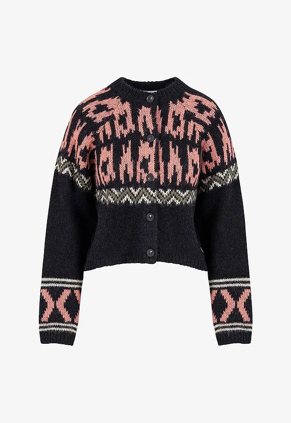 Coster Copenhagen - Cardigan Knitted cardigan - Svart