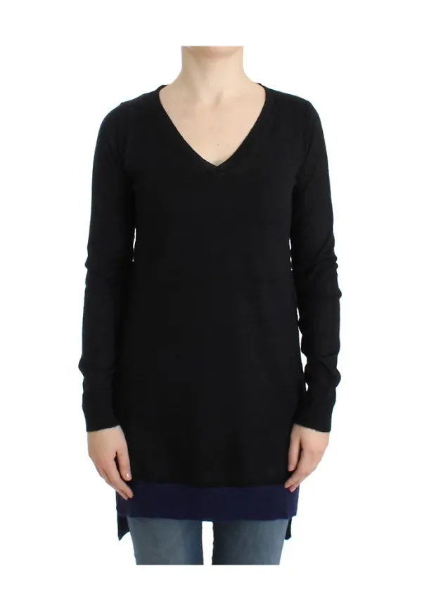 Costume National V-neck lightweight sweater Svart, Dam
