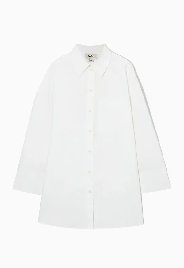 COTTON-POPLIN TUNIC SHIRT
