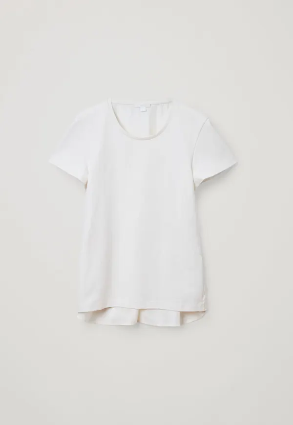 COTTON-SILK MIX RELAXED TOP