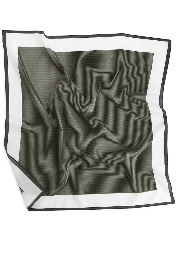 Cotton-Silk Scarf - Green