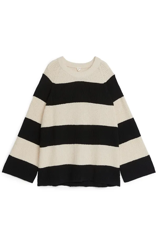 Cotton Blend Jumper - Black