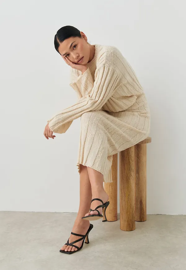 Cotton blend knit skirt