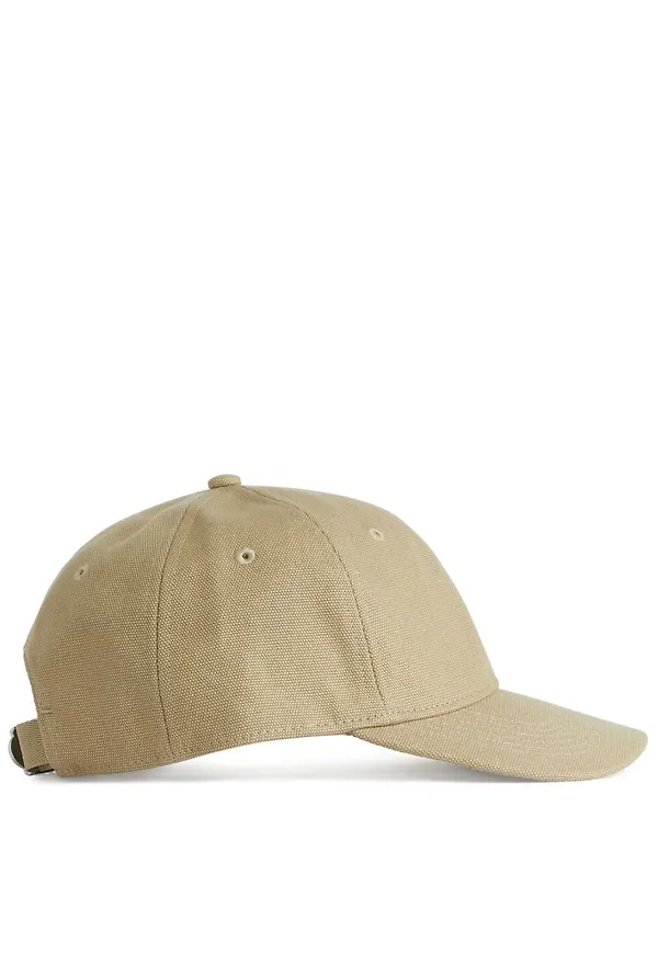 Cotton Canvas Cap - Beige