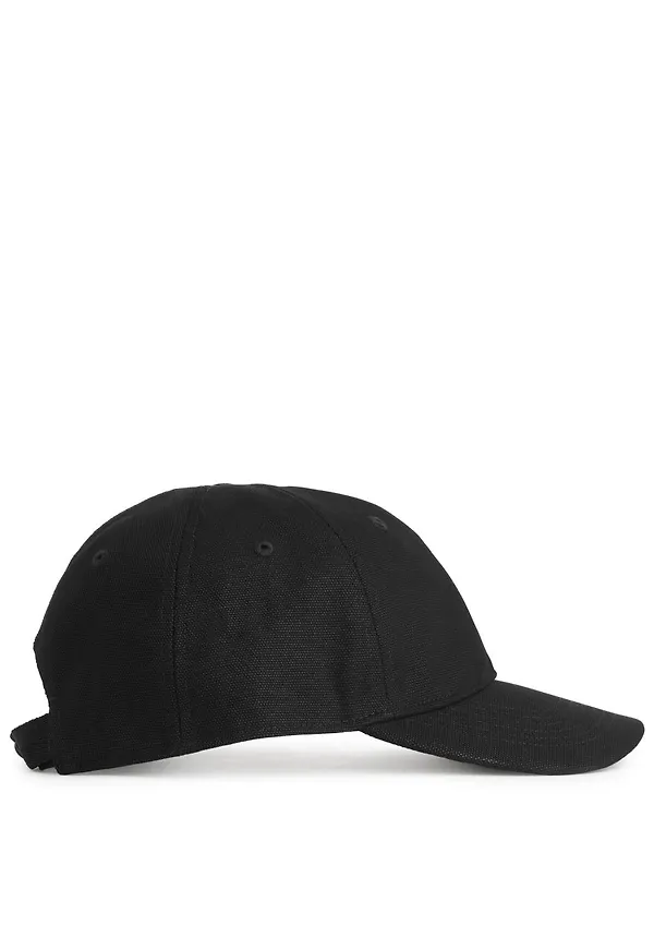 Cotton Canvas Cap - Black
