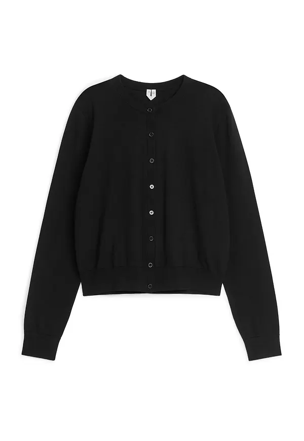Cotton Cardigan - Black