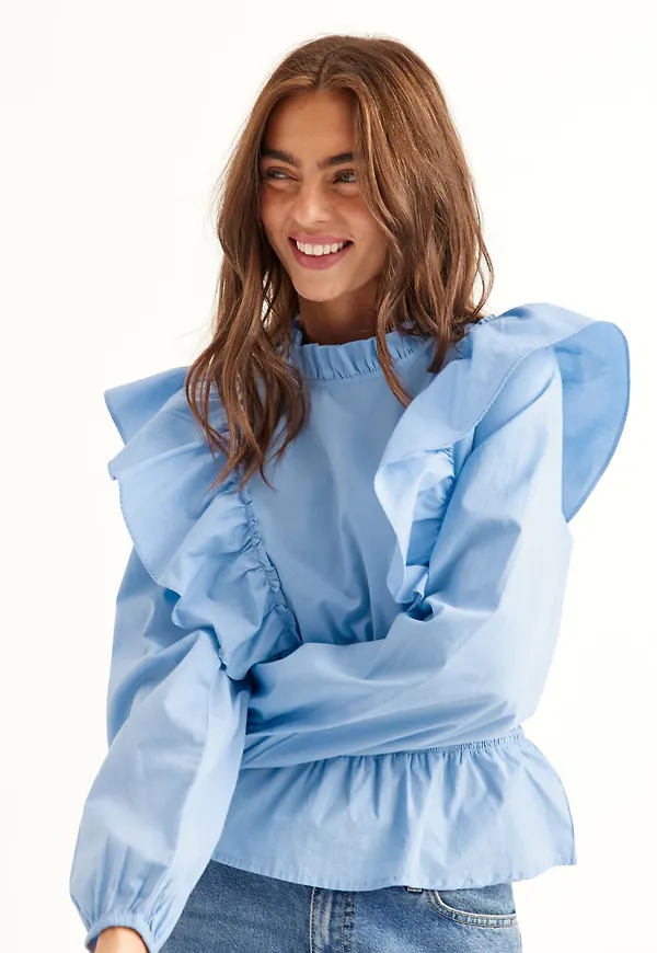 Cotton Frill Blouse