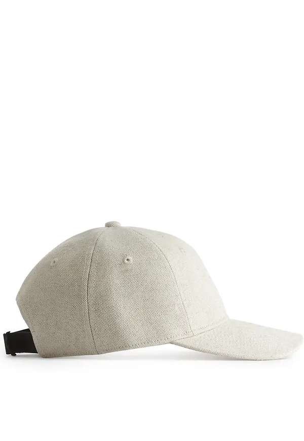 Cotton Linen Cap - White