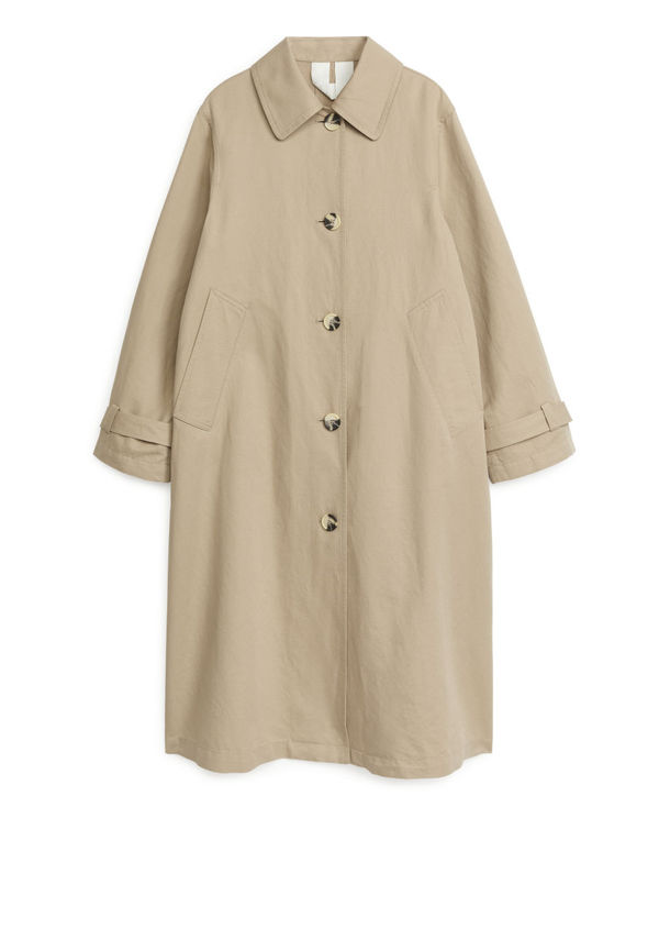 Cotton Linen Coat - Beige