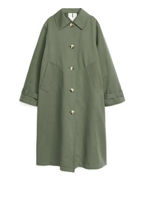 Cotton Linen Coat - Green