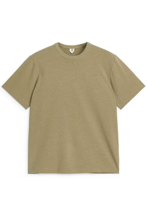 Cotton Linen T-Shirt - Green