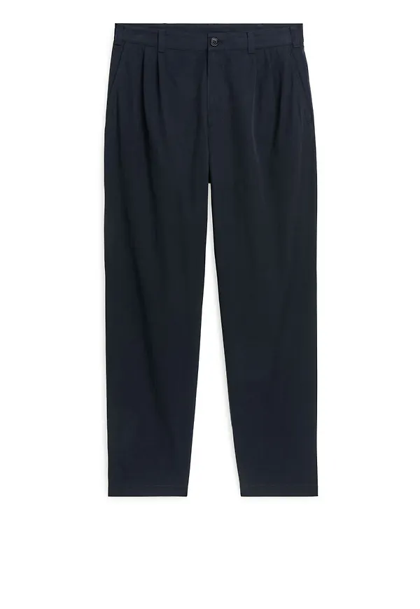 Cotton Lyocell Chinos - Blue
