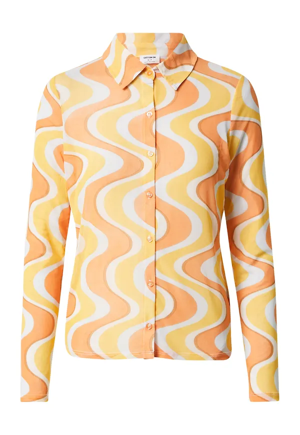 Cotton On Blus gul / orange / vit