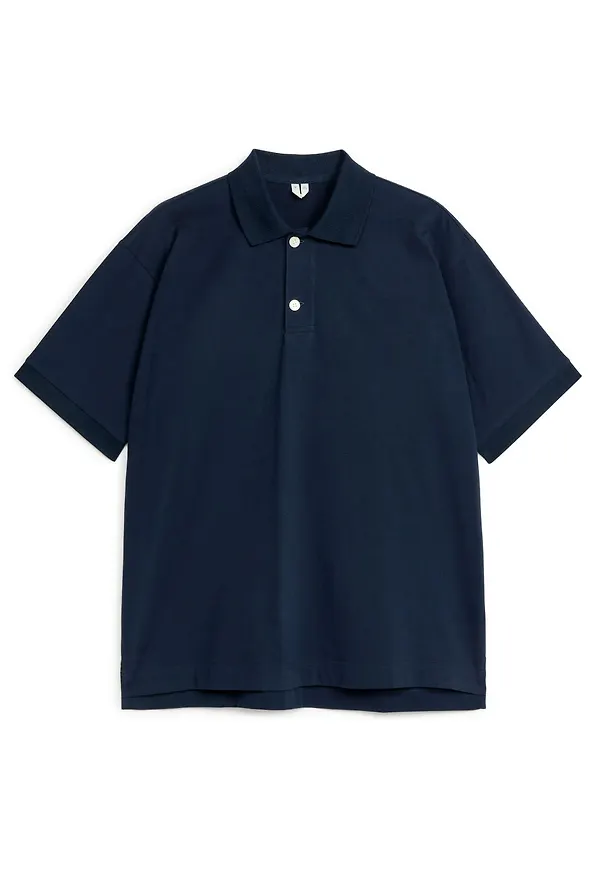 Cotton Polo Shirt - Blue