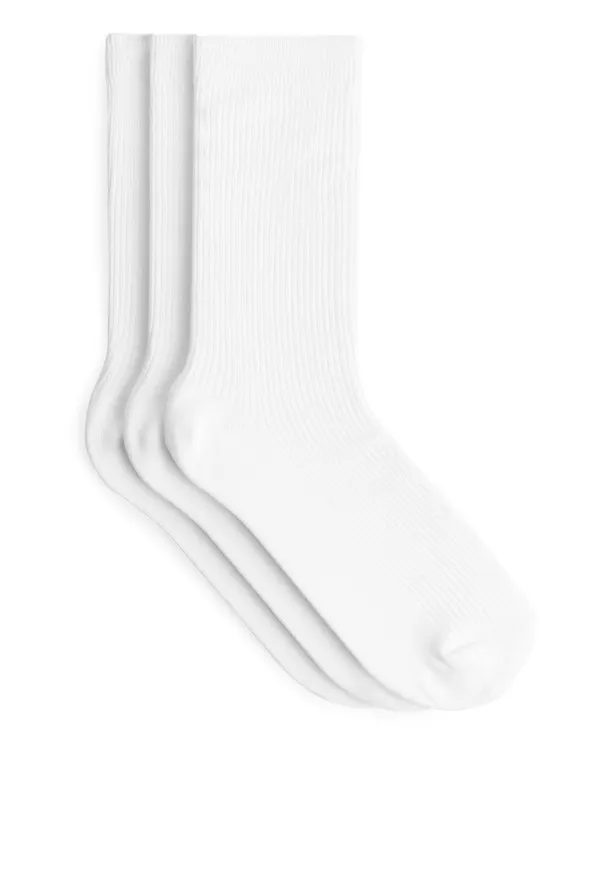 Cotton Rib Socks - Black