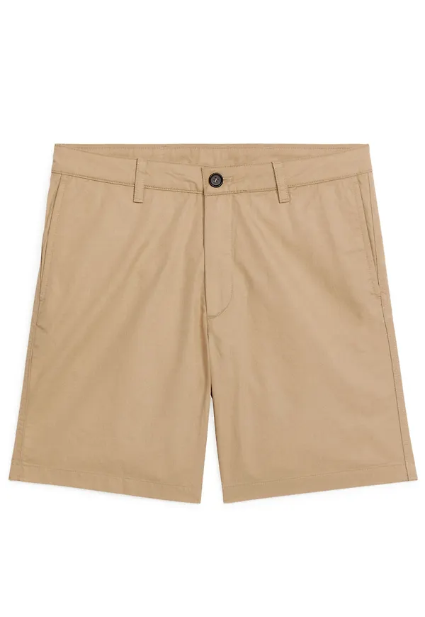 Cotton Shorts - Beige