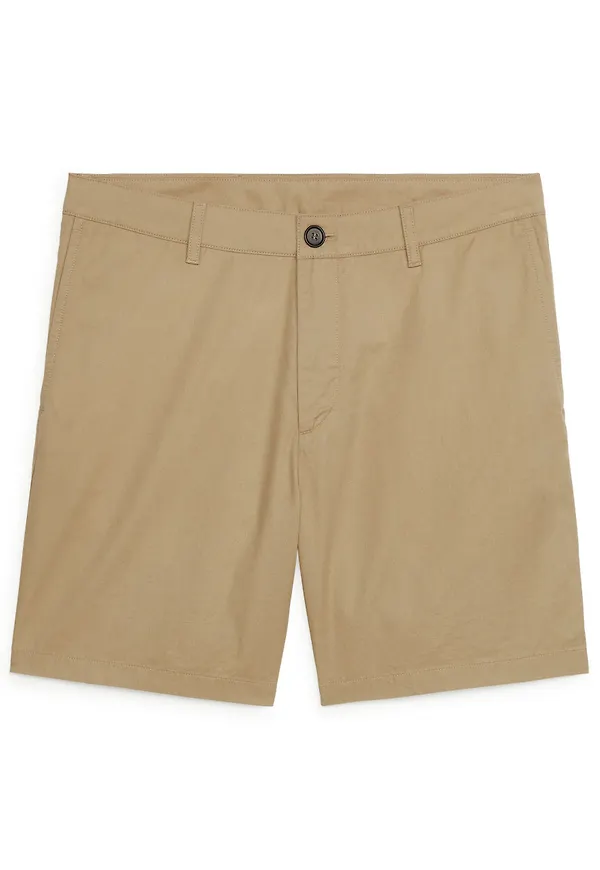 Cotton Shorts - Beige