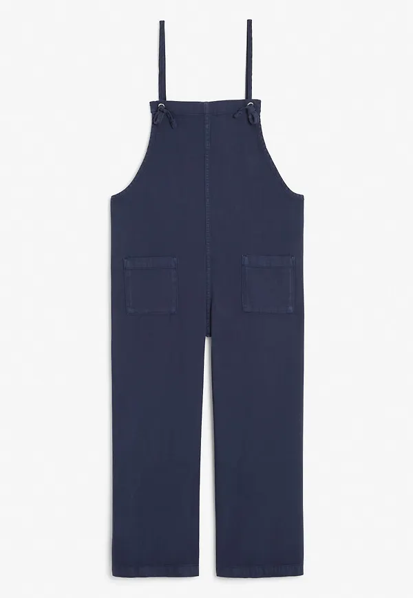 Cotton smock dungarees - Blue