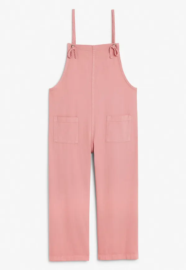 Cotton smock dungarees - Orange
