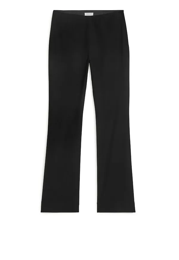 Cotton Stretch Trousers - Black
