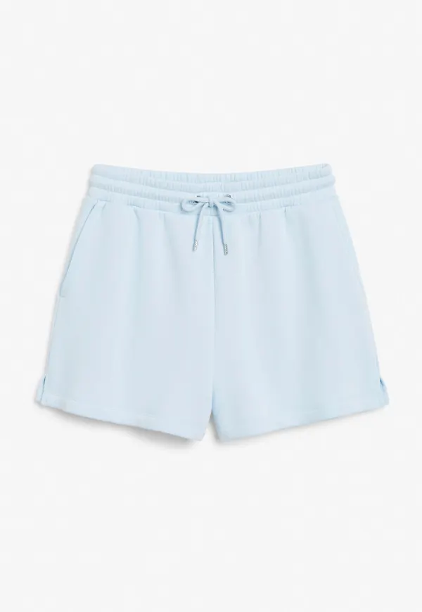 Cotton sweat shorts - Blue
