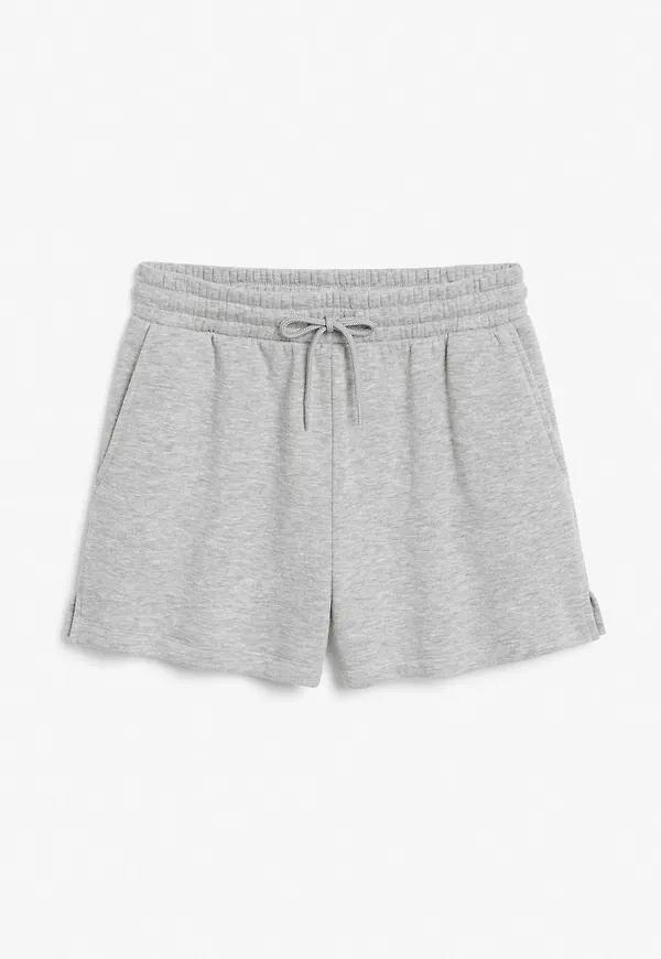 Cotton sweat shorts - Grey