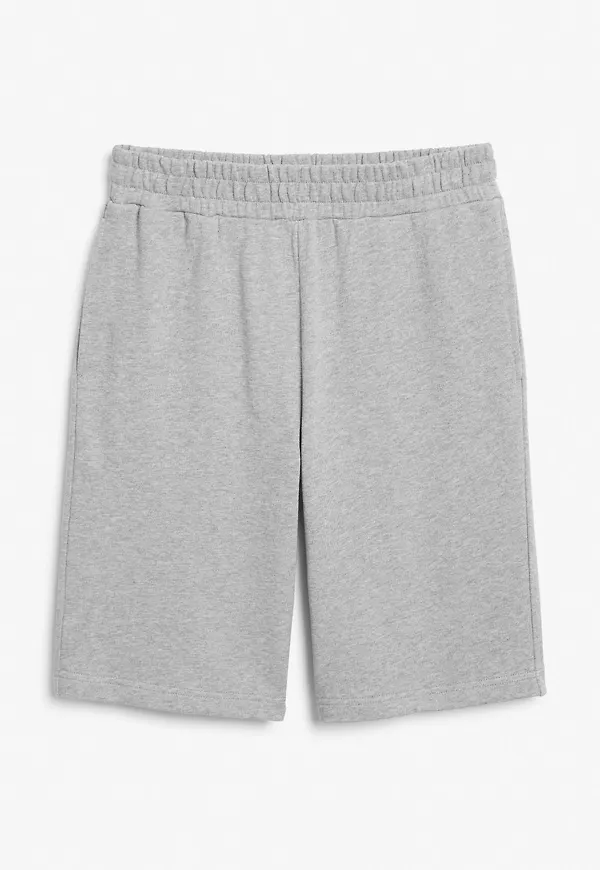 Cotton sweat shorts - Grey