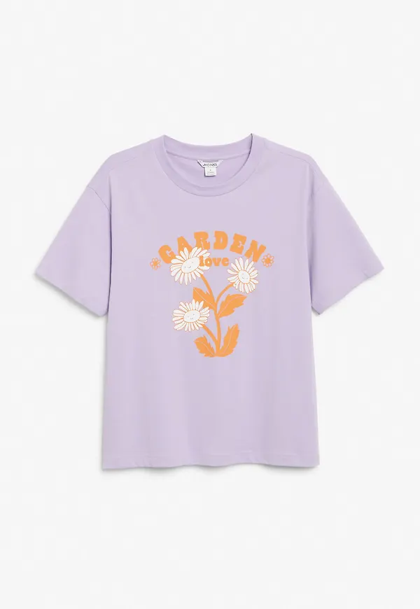 Cotton tee - Purple