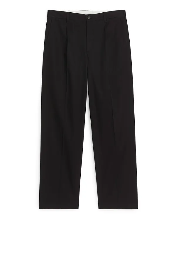 Cotton Trousers - Black