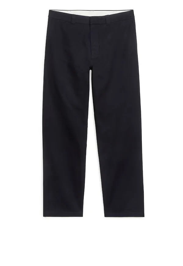 Cotton Twill Trousers - Blue