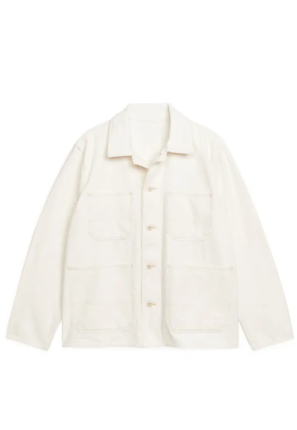 Cotton Utility Jacket - White