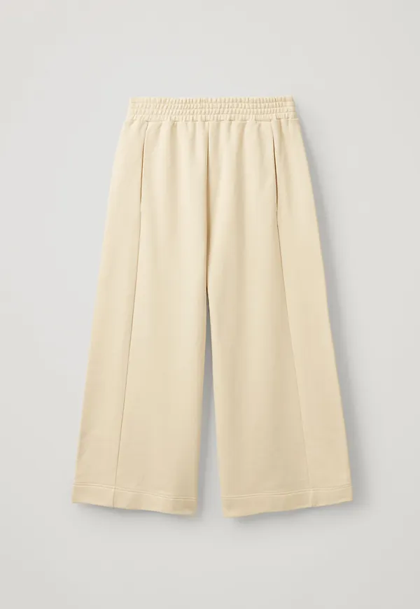 COTTON WIDE LEG JOGGERS