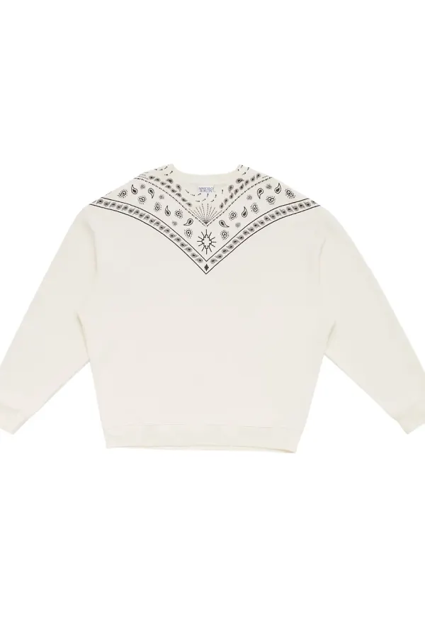 COUNTY OF MILAN bandanamönstrad sweatshirt - Neutral